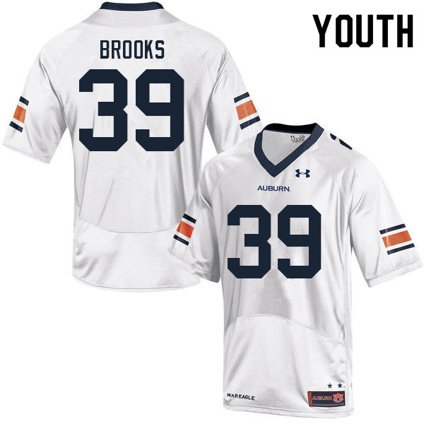 Youth #39 Dylan Brooks Auburn Tigers College Football Jerseys Sale-White